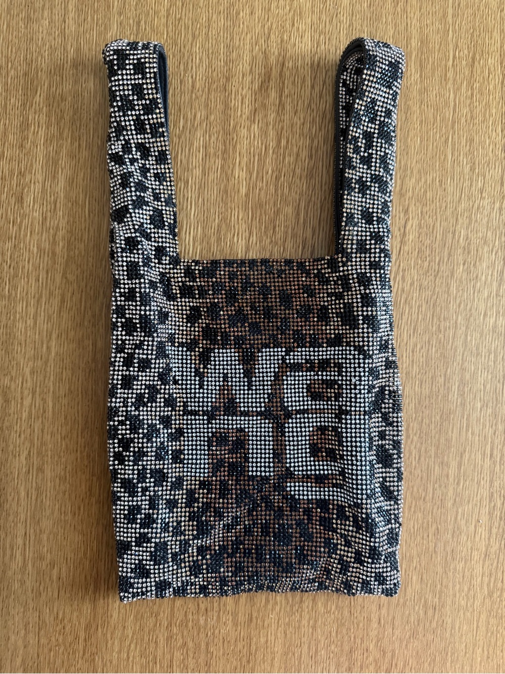 Alexander Wang crystal shopping purse